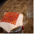 Check Jug Cover With Rust And brown Phulkari Work