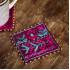 Maroon Coaster Set Detailing With Phulkari Work 2 PC