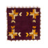 Phulkari Embroidered Maroon Coaster Set 2 PC