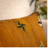 Rust Base Cushion With Phulkari Work