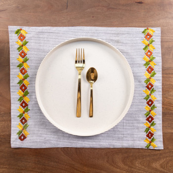 Phulkari Embroidered Table Mat 4 PC