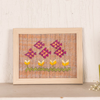 Phulkari Embroidered Wall Art Design 1