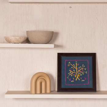 Phulkari Embroidered Wall Art Design 11