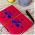 Red Embroidered Diary