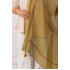 Olive Green Chanderi Dupatta With Hand Tasseles