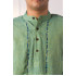 Phulkari Green Men's Short Kurta