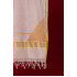 Off-White Scarf With Golden Embroidery