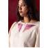 Kaftan Top With Phulkari Work On Neckline