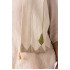 Off White Sleeveless Jacket With Phulkari Work