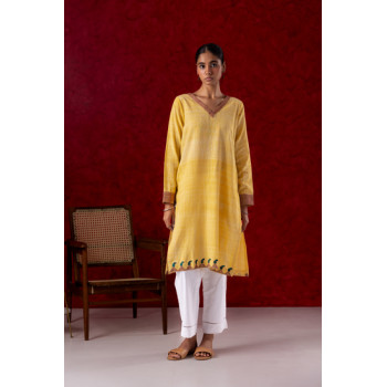 Phulkari Yellow Kurta