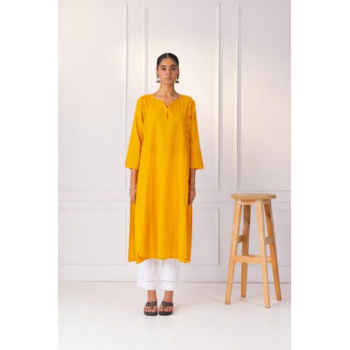 Phulkari Yellow Haldi Kurta